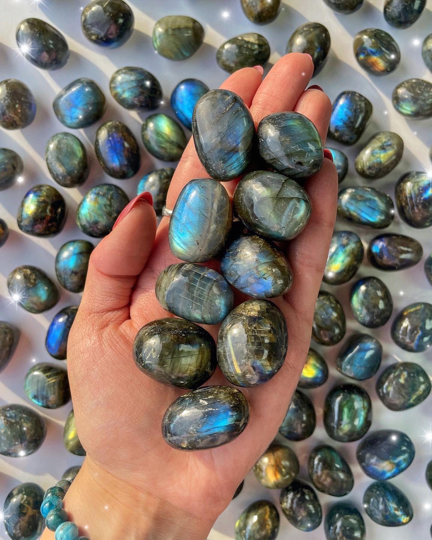 Labradorite Palm Stone