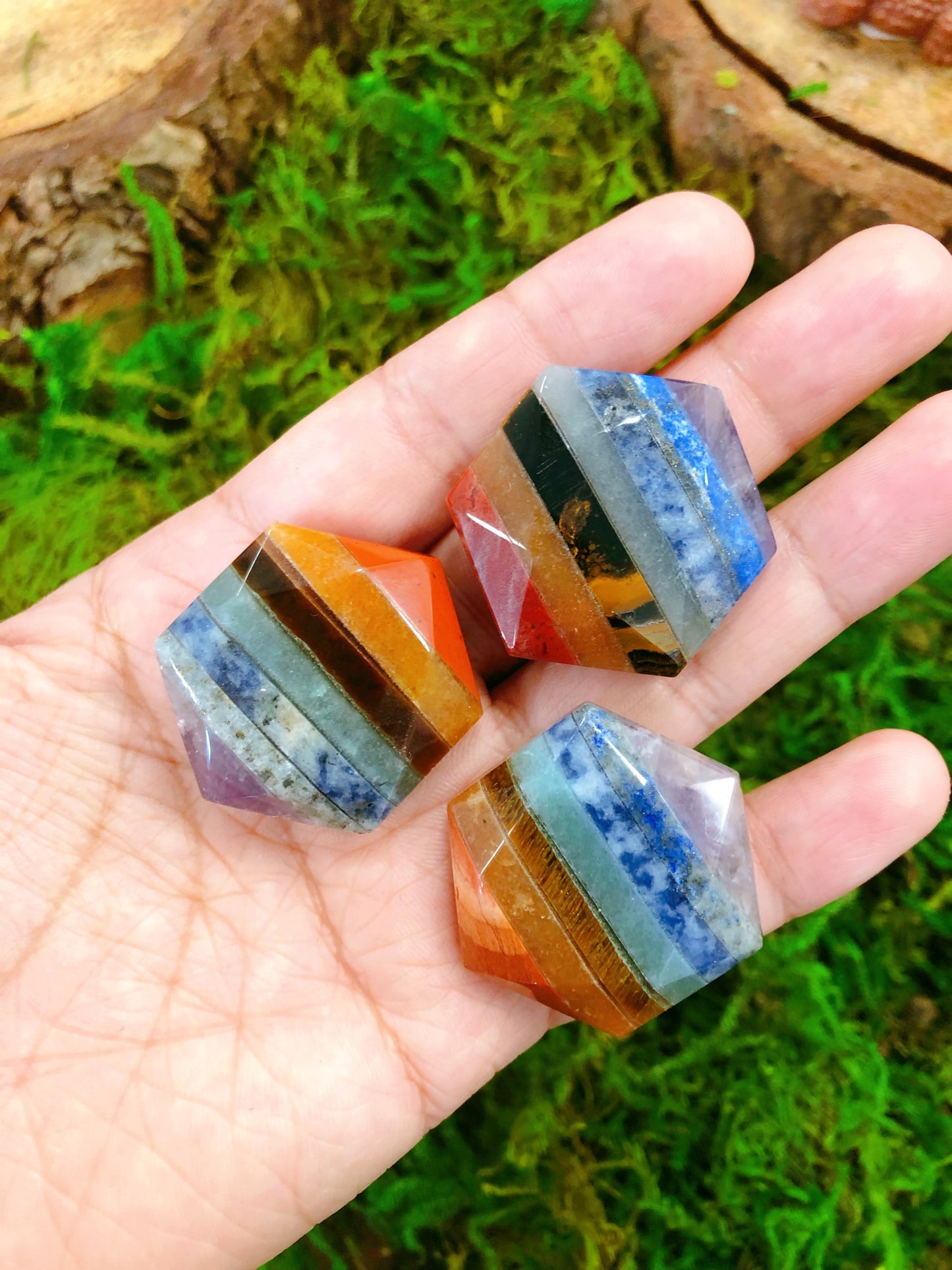 7 Chakra Mini Carvings