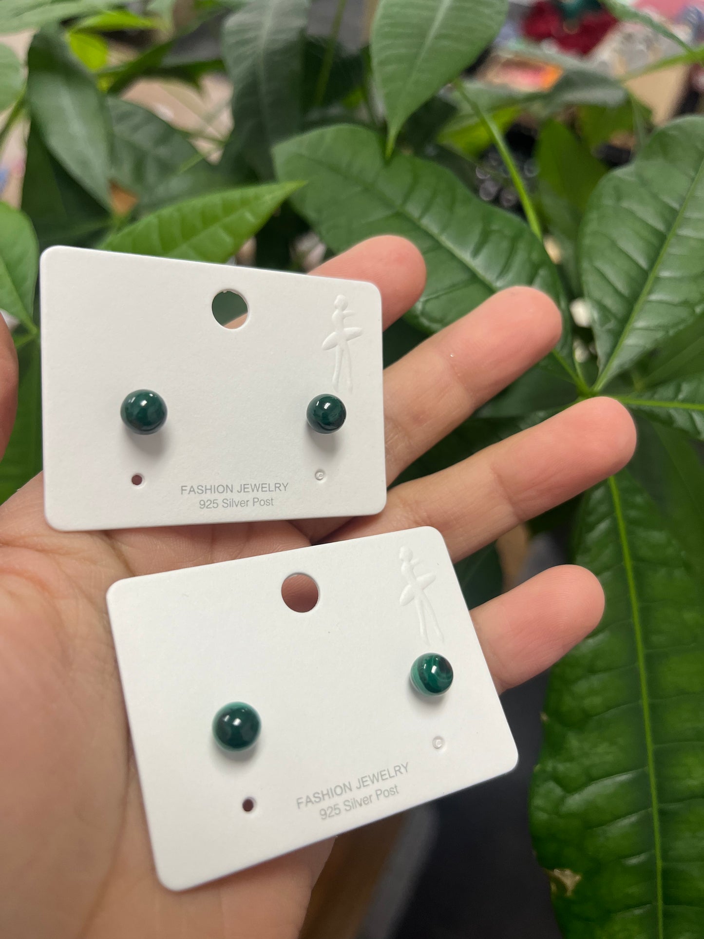 Malachite Earring Studs