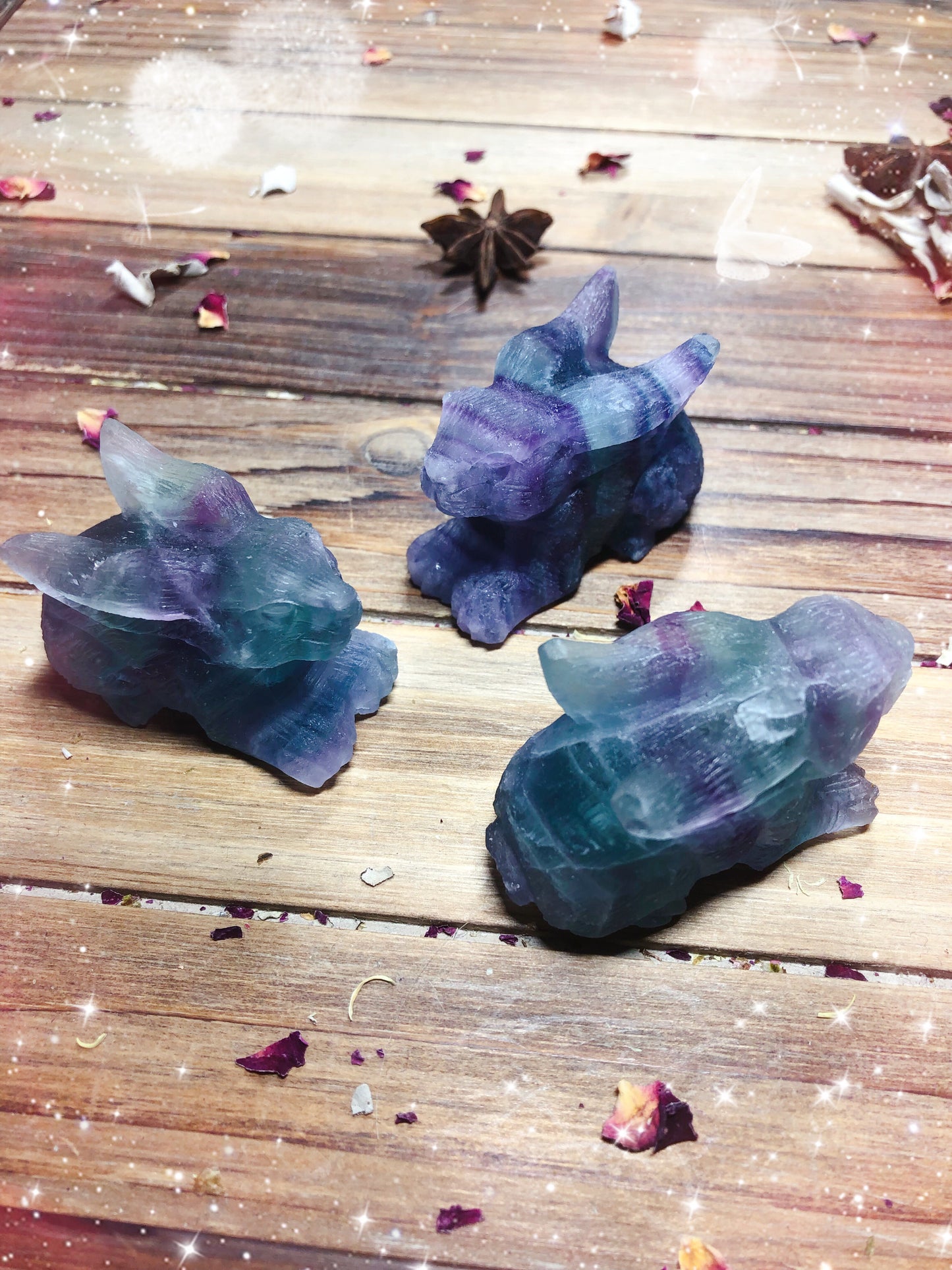 Rainbow Fluorite Rabbit