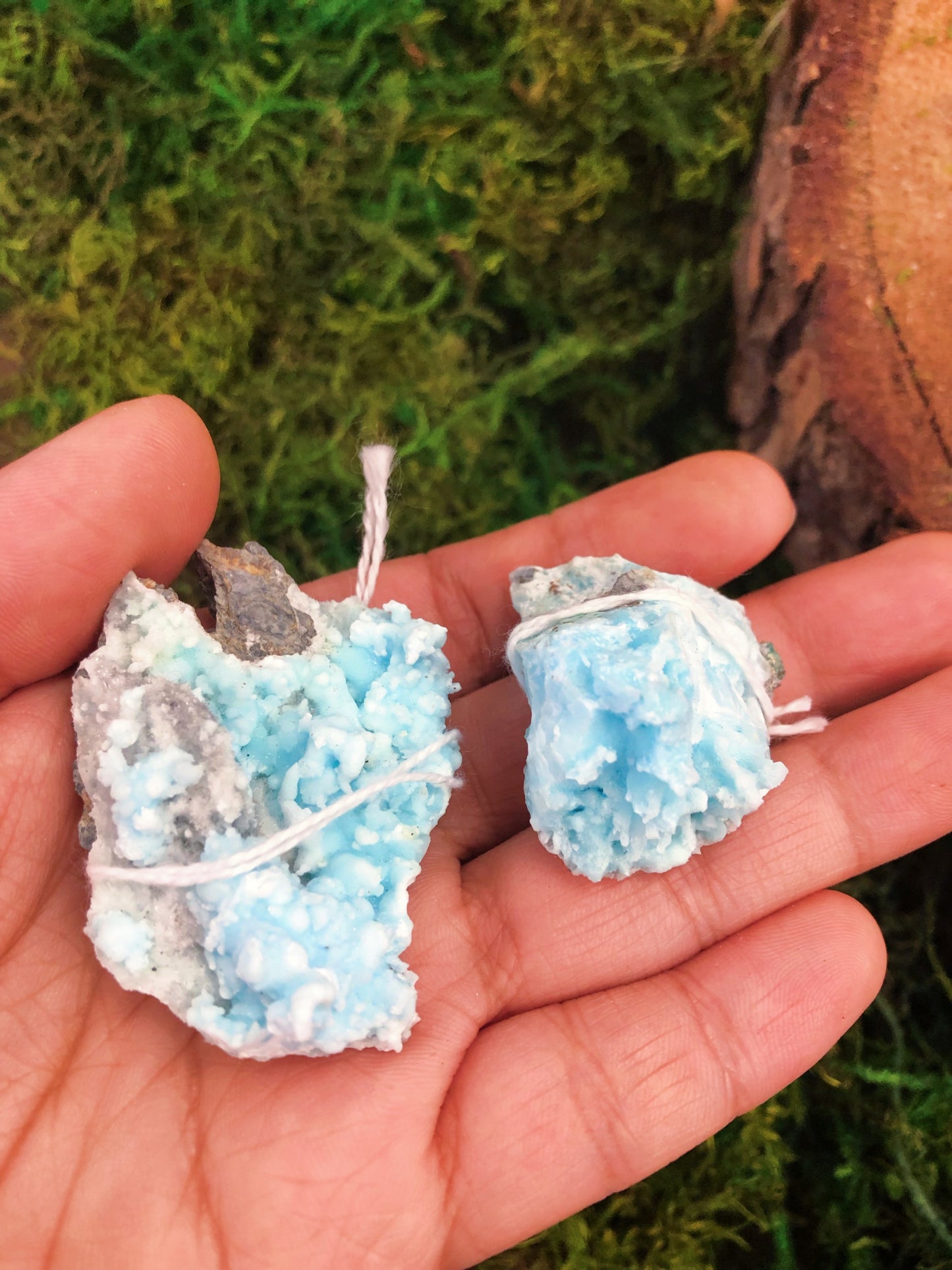 Blue Aragonite Clusters