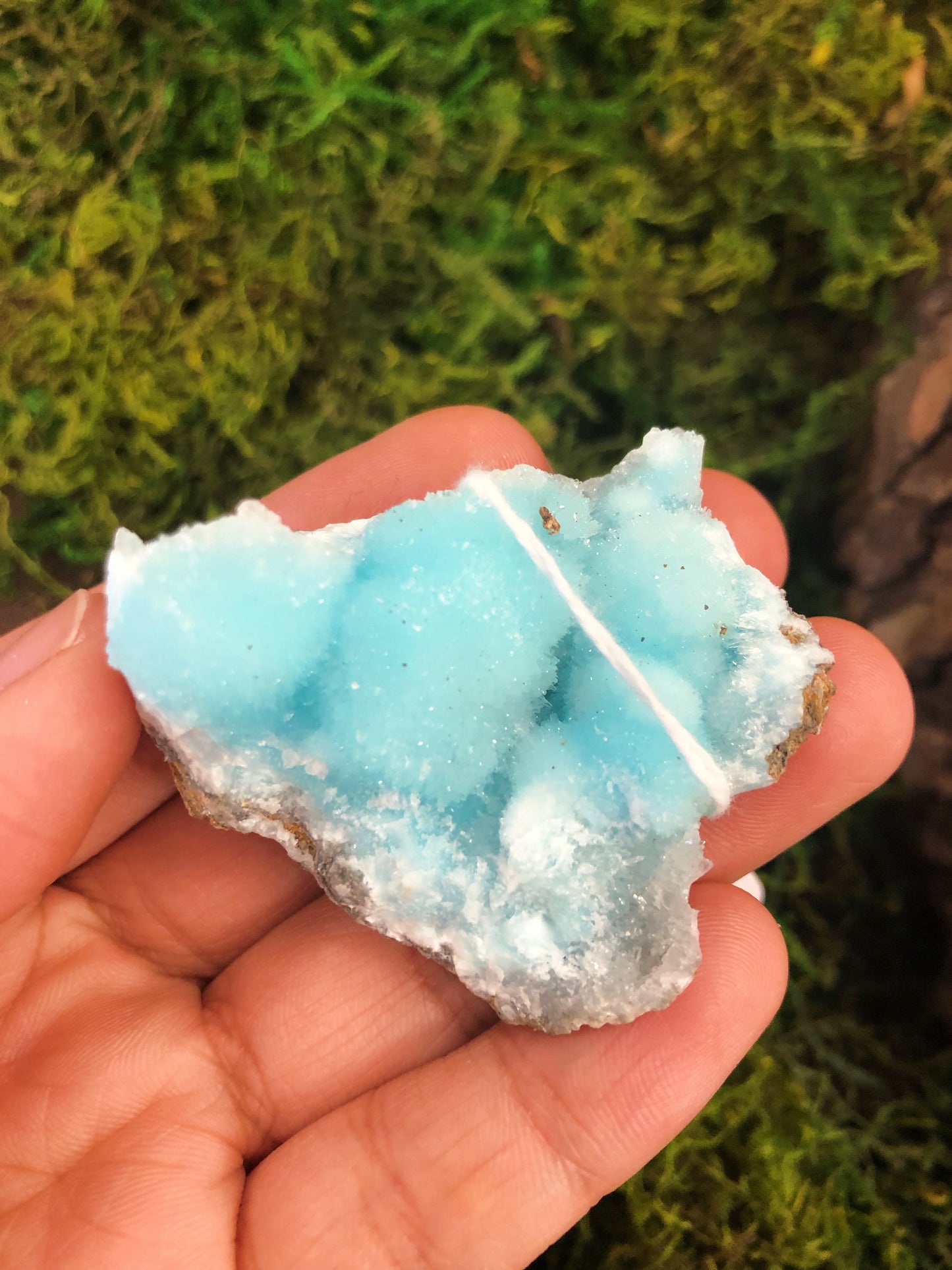 Blue Aragonite Clusters