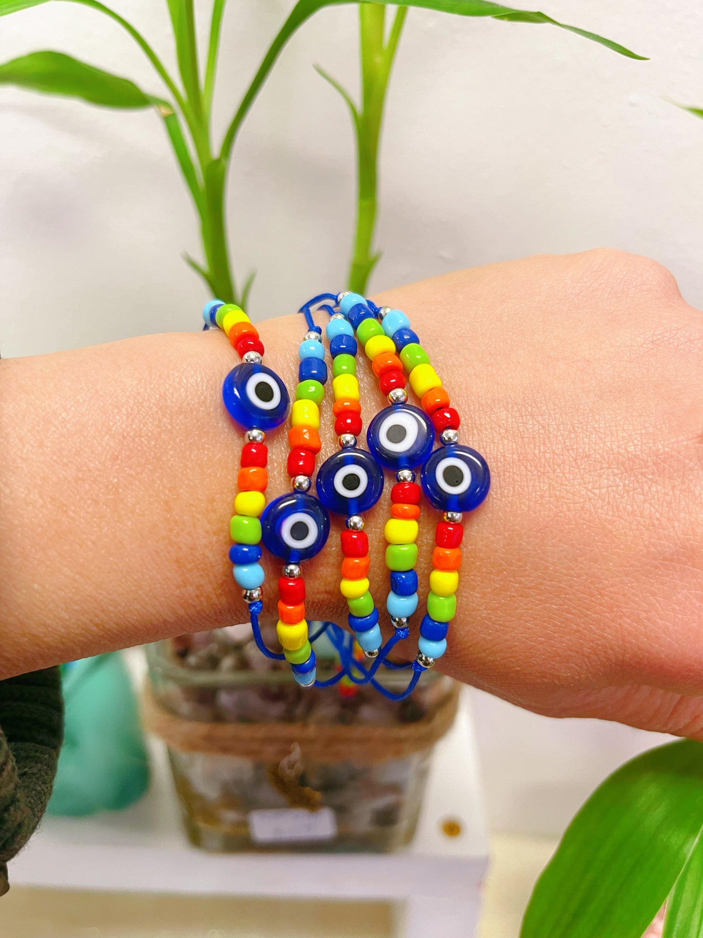 Handmade evil eye bracelet