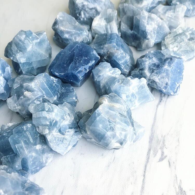 Blue Calcite Chunks