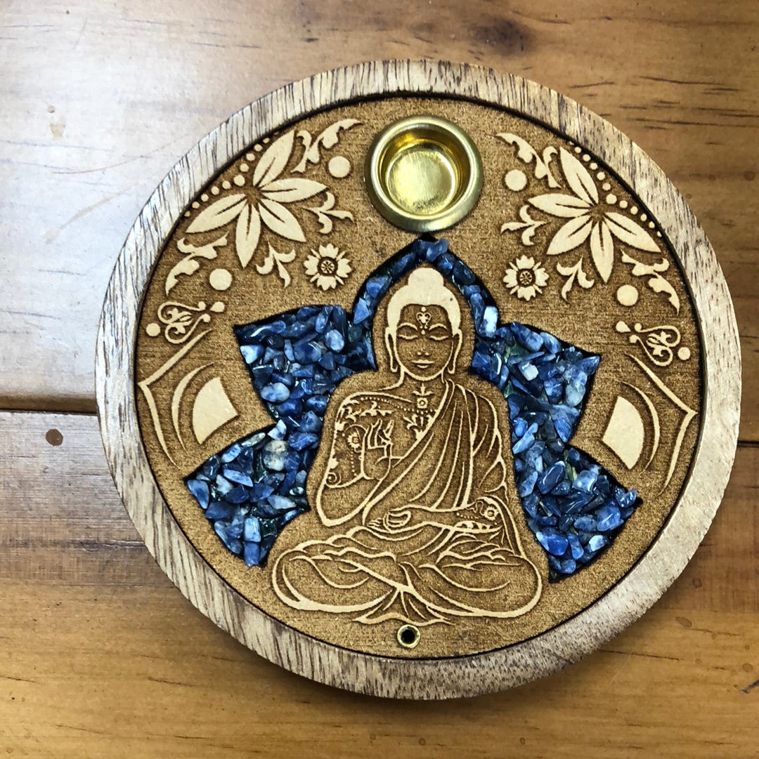 Sodalite Buddha Incense Holder