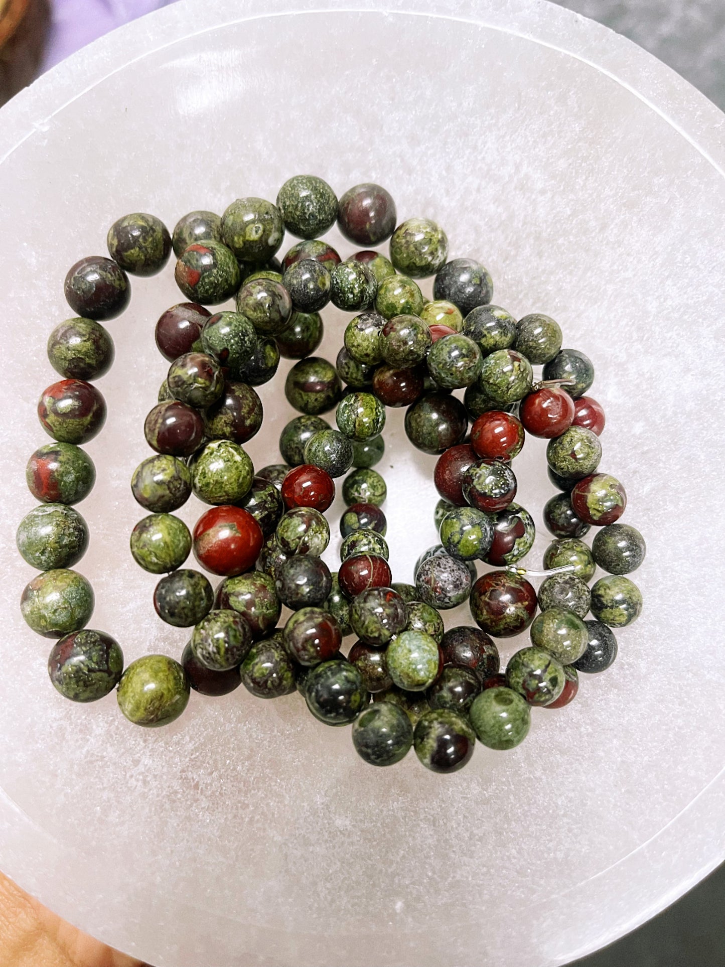 Dragon Blood Jasper Bracelet handmade