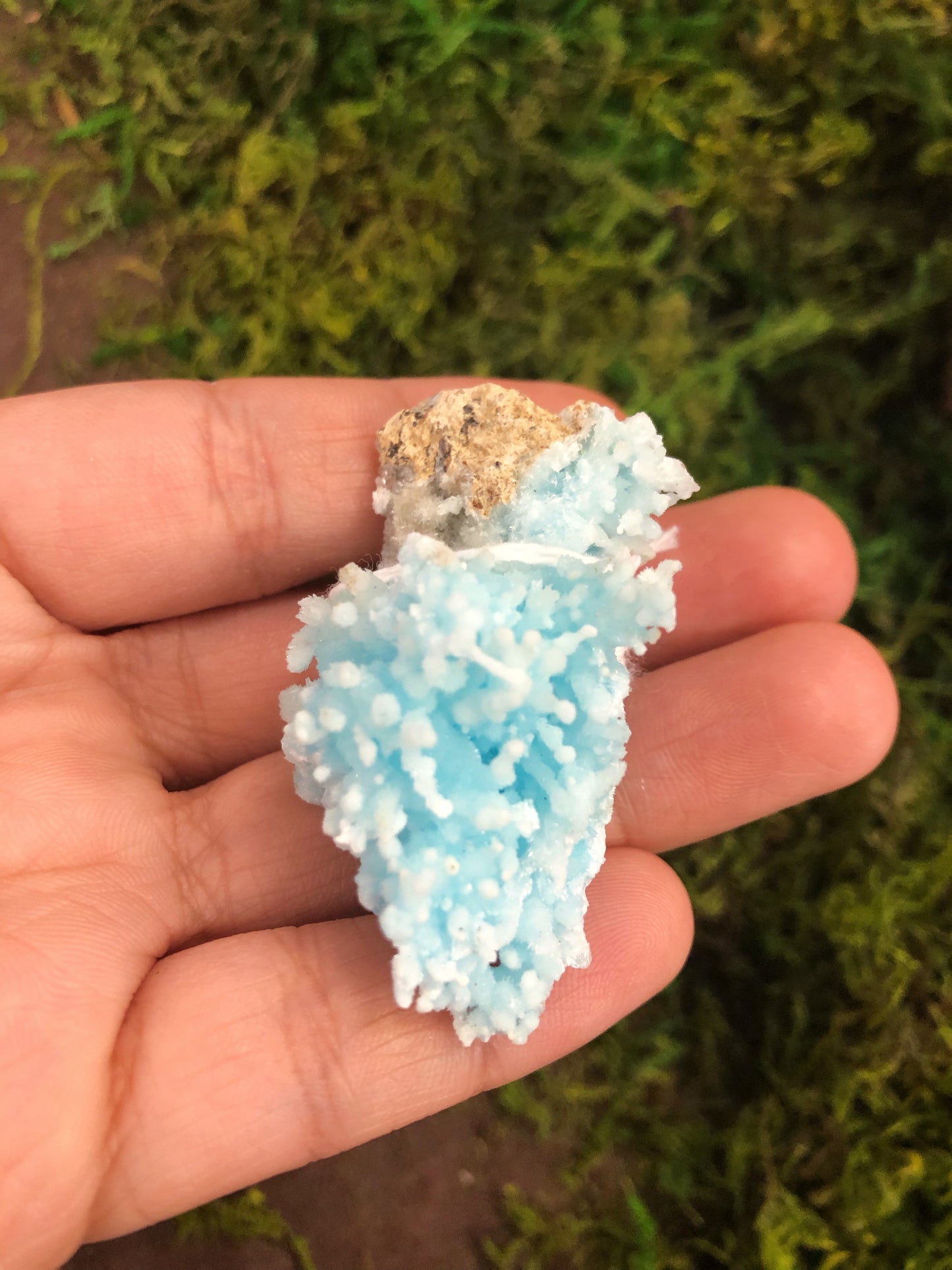 Blue Aragonite Clusters
