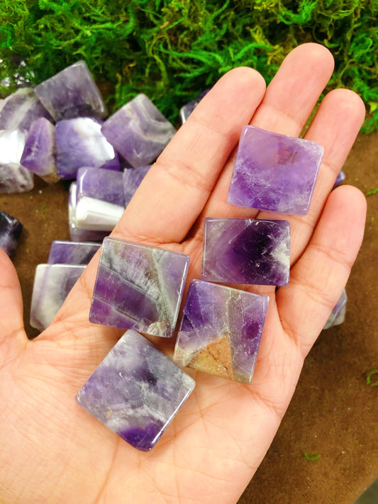 Chevron Amethyst Squares